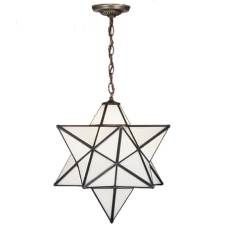 Meyda Tiffany Single Light 24" Wide Pendant with Handmade Shade Black