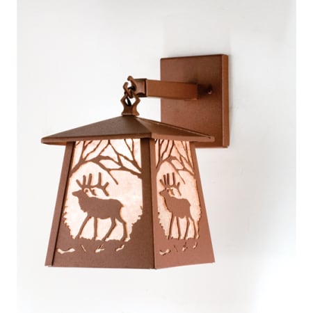 Meyda Tiffany 8" Wide Single Light Wall Sconce Rust