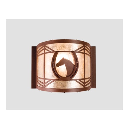 Meyda Tiffany 12" Wide Single Light Wall Sconce Rust