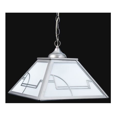 Meyda Tiffany 2 Light 22-1/2" Wide Pendant with Handmade Shade Nickel