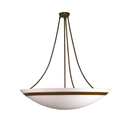 Meyda Tiffany 4 Light 32" Wide Pendant with Handmade Shade Timeless Bronze