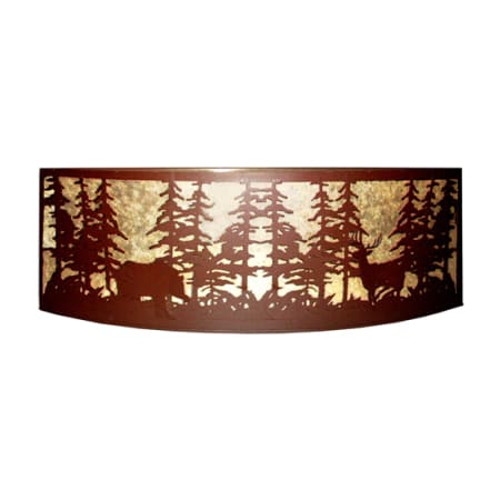 Meyda Tiffany 36" Wide 4 Light Wall Sconce Rust