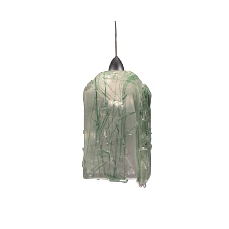 Meyda Tiffany Single Light Down Lighting Mini Pendant from the Metro Fusion Collection Platinum