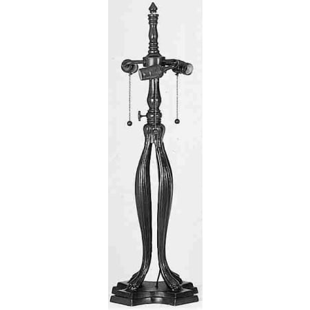 Meyda Tiffany Three Light Table Lamp Antique Copper