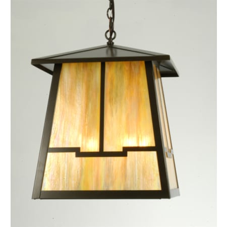 Meyda Tiffany 4 Light 25-1/2" Wide Pendant with Handmade Shade Timeless Bronze