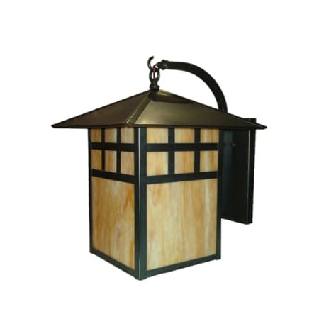 Meyda Tiffany 16" Wide Single Light Lantern Wall Sconce Craftsman Brown