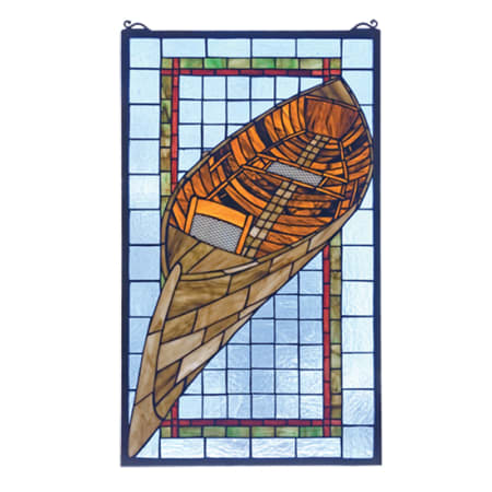Meyda Tiffany Tiffany Rectangular Stained Glass Window Pane from the Guideboat Collection Bronze