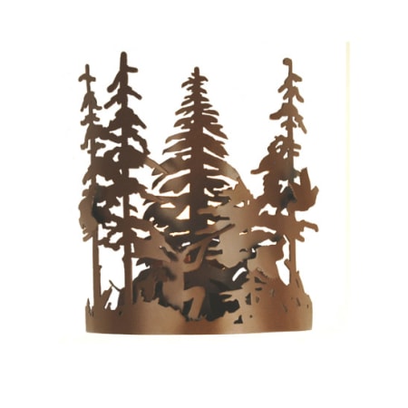 Meyda Tiffany 11" Wide Single Light Wall Sconce Rust