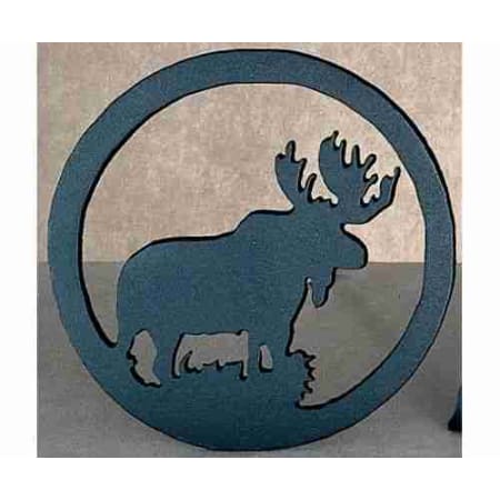 Meyda Tiffany Single Trivet from the Moose Collection Black