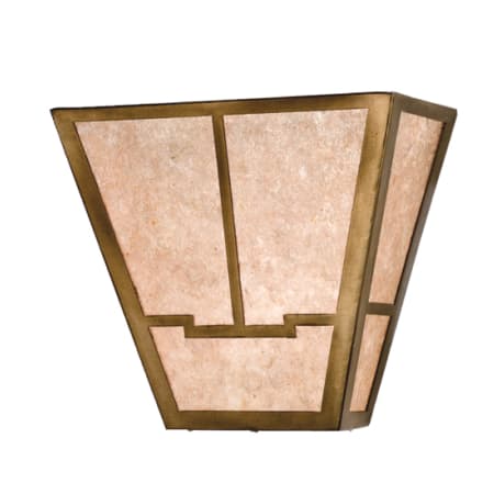 Meyda Tiffany 13" Wide 2 Light Wall Sconce with Mica Glass Shade Antique Copper