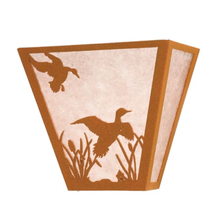 Meyda Tiffany 13" Wide 2 Light Wall Sconce with Mica Glass Shade Earth