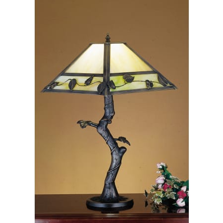 Meyda Tiffany Single Light Table Lamp Brown