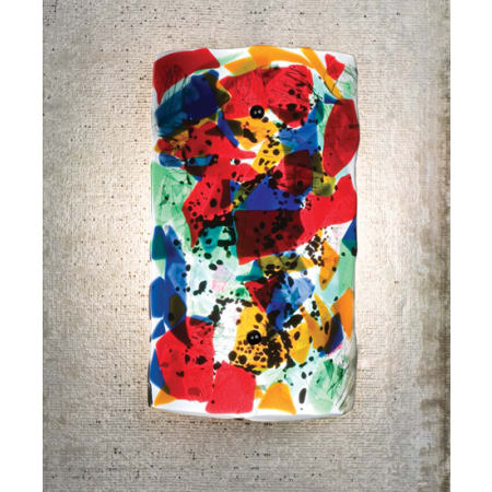 Meyda Tiffany 8" Wide ADA Compliant Single Light Wall Sconce with Fused Glass Shade Nickel