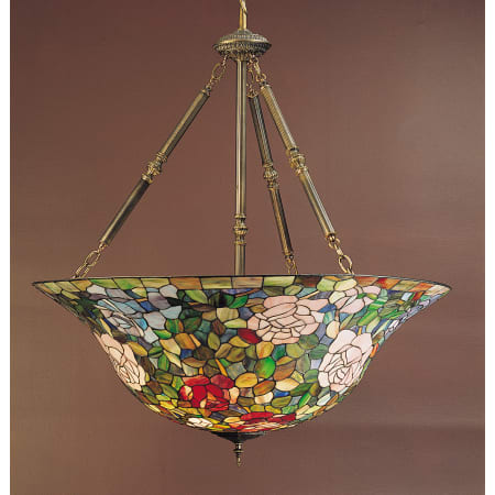 Meyda Tiffany 5 Light 38" Wide Pendant with Handmade Shade Tiffany Glass