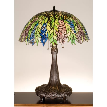 Meyda Tiffany Stained Glass / Tiffany Table Lamp from the Honey Locust Collection Tiffany Glass