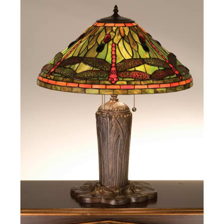 Meyda Tiffany Tiffany Three Light Table Lamp Tiffany Glass