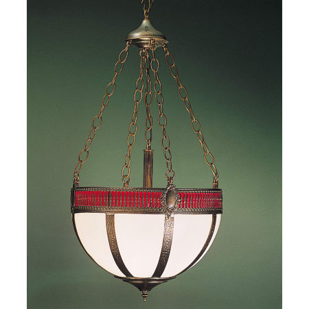 Meyda Tiffany 4 Light 16" Wide Pendant with Handmade Shade Tiffany Glass