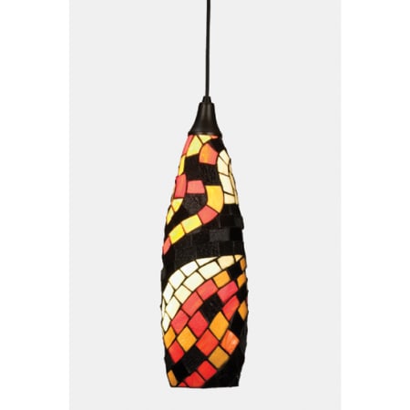 Meyda Tiffany Single Light 6" Wide Mini Pendant with Handmade Shade N/A