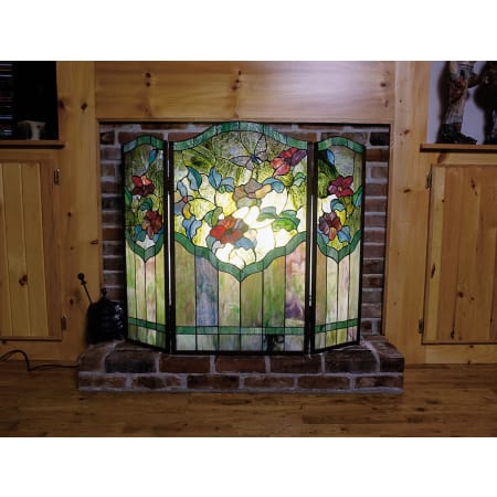 Meyda Tiffany Stained Glass / Tiffany Fireplace Screen from the Garden Friends Collection Tiffany Glass