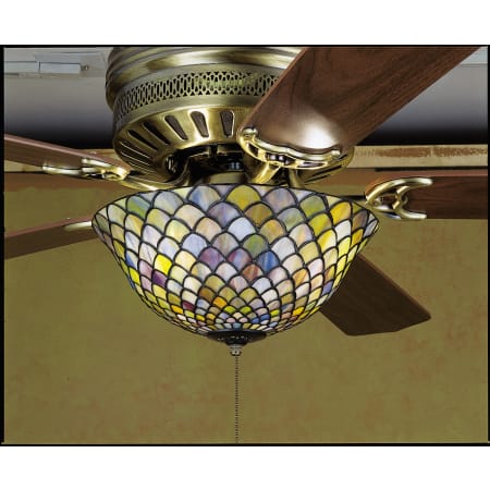 Meyda Tiffany Stained Glass / Tiffany Fan Light Kit from the Fixtures Collection Tiffany Glass