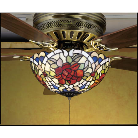 Meyda Tiffany Stained Glass / Tiffany Fan Light Kit from the Fixtures Collection Tiffany Glass