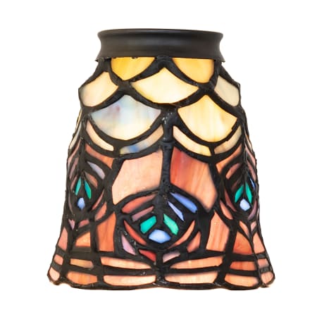 Meyda Tiffany Stained Glass / Tiffany Fan Glassware from the Peacock Feather Collection Tiffany Glass