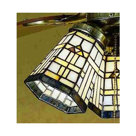 Meyda Tiffany Stained Glass / Tiffany Fan Light Kit Glassware Tiffany Glass