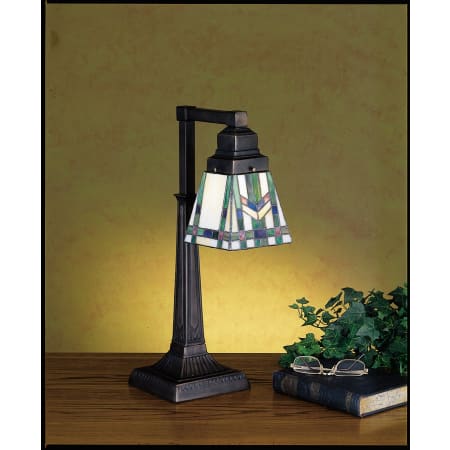 Meyda Tiffany Stained Glass / Tiffany Accent Table Lamp from the Prairie Wheat Collection Tiffany Glass