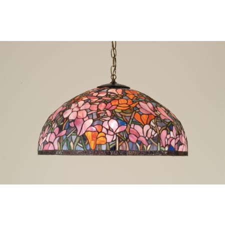 Meyda Tiffany 3 Light 22" Wide Pendant with Handmade Shade Tiffany Glass
