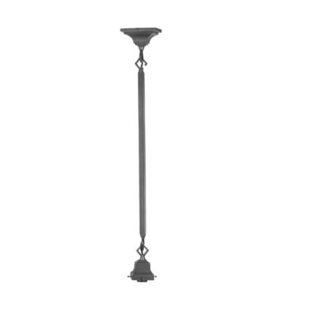 Meyda Tiffany Single Light 5" Wide Pendant without Shade Black