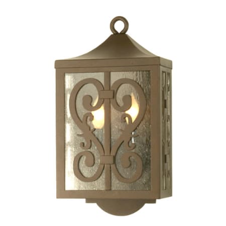 Meyda Tiffany 10" Wide 2 Light Wall Sconce with Seedy Glass Shade Café Noir
