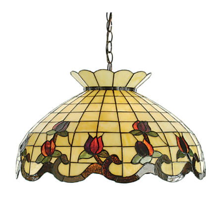 Meyda Tiffany 3 Light 23" Wide Pendant with Handmade Shade N/A