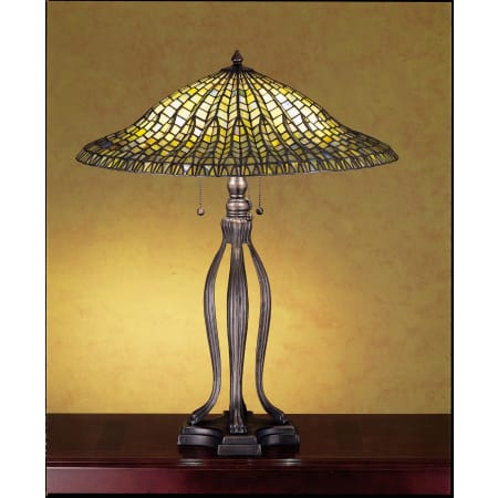 Meyda Tiffany Stained Glass / Tiffany Table Lamp from the Lotus Leaf Collection Tiffany Glass
