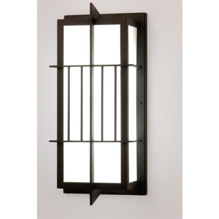Meyda Tiffany 10" Wide 2 Light Wall Sconce with Acrylic Shade Black