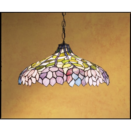 Meyda Tiffany Stained Glass / Tiffany Down Lighting Pendant from the Classic Wisteria Collection Tiffany Glass