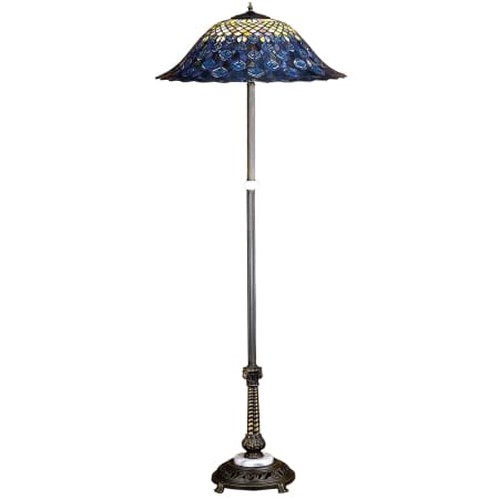 Meyda Tiffany Stained Glass / Tiffany Floor Lamp from the Peacock Feather Collection Tiffany Glass
