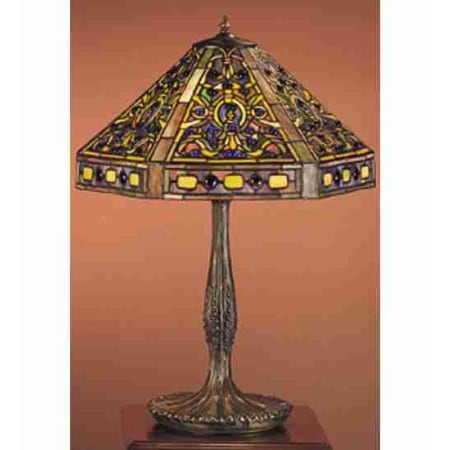 Meyda Tiffany Stained Glass / Tiffany Table Lamp from the Tiffany Elizabethan Collection Tiffany Glass
