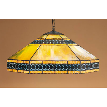 Meyda Tiffany 3 Light 22" Wide Pendant with Handmade Shade Tiffany Glass