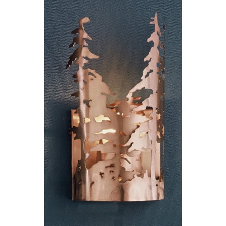 Meyda Tiffany Pine Lake 6" Wide ADA Compliant Single Light Wall Washer Antique Copper