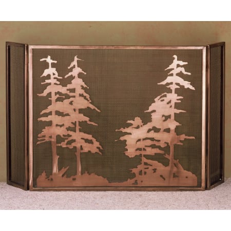 Meyda Tiffany Fireplace Screen from the Old Forge Firescreen Collection Antique Copper