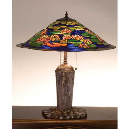 Meyda Tiffany Stained Glass / Tiffany Table Lamp from the Pond Lily Collection Tiffany Glass