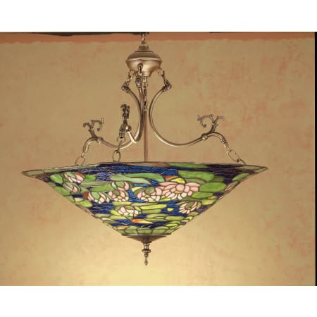 Meyda Tiffany 3 Light 24" Wide Pendant with Handmade Shade Tiffany Glass