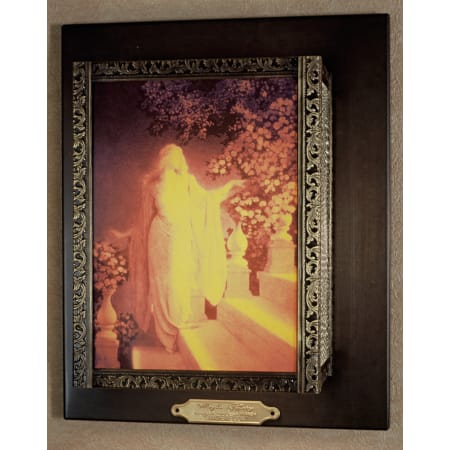 Meyda Tiffany Maxfield Parrish Museum 9" Wide ADA Compliant Single Light Wall Washer with Stained Glass Shade Tiffany Glass