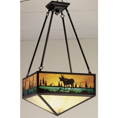 Meyda Tiffany 3 Light 16-1/2" Wide Pendant with Handmade Shade N/A