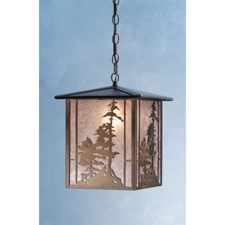 Meyda Tiffany Single Light 12" Wide Pendant with Handmade Shade Antique Copper