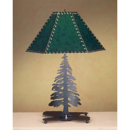 Meyda Tiffany Lodge Table Lamp from the Pine Tree Collection Hunter Green