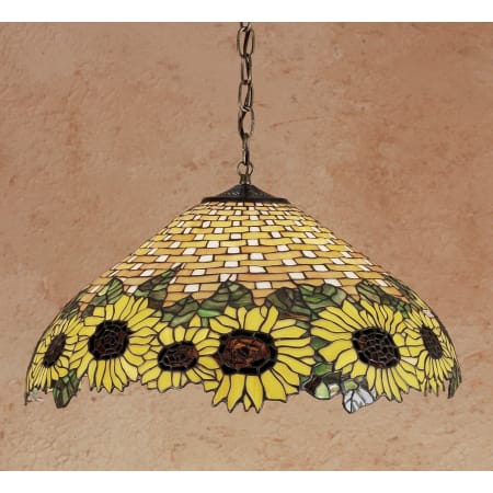 Meyda Tiffany 3 Light 22" Wide Pendant with Handmade Shade Tiffany Glass