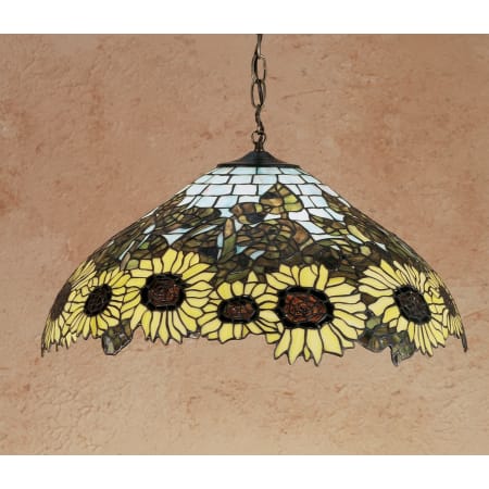 Meyda Tiffany 3 Light 22" Wide Pendant with Handmade Shade Tiffany Glass