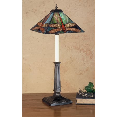 Meyda Tiffany Stained Glass / Tiffany Buffet Lamp from the Prairie Dragonfly Collection Tiffany Glass