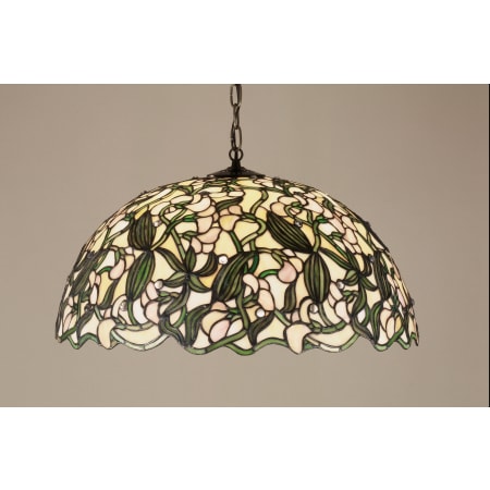Meyda Tiffany 3 Light 21" Wide Pendant with Handmade Shade Tiffany Glass